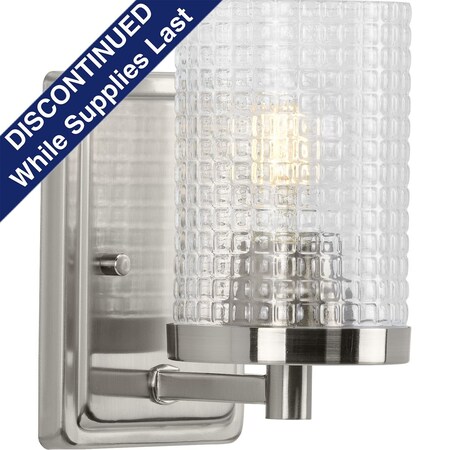 Progress Lighting Fawcett Collection Brushed Nickel One-Light Bath P300268-009